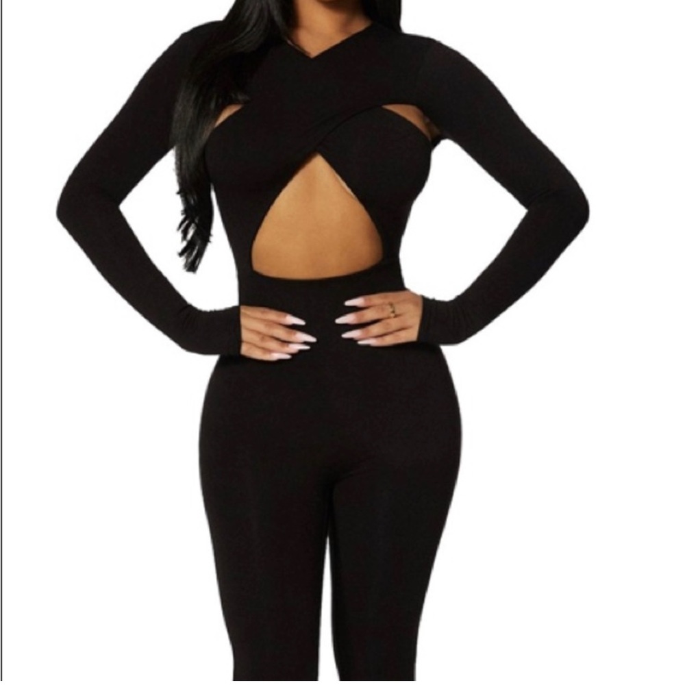 Naked Wardrobe- The NW Cross Boss Jumpsuit